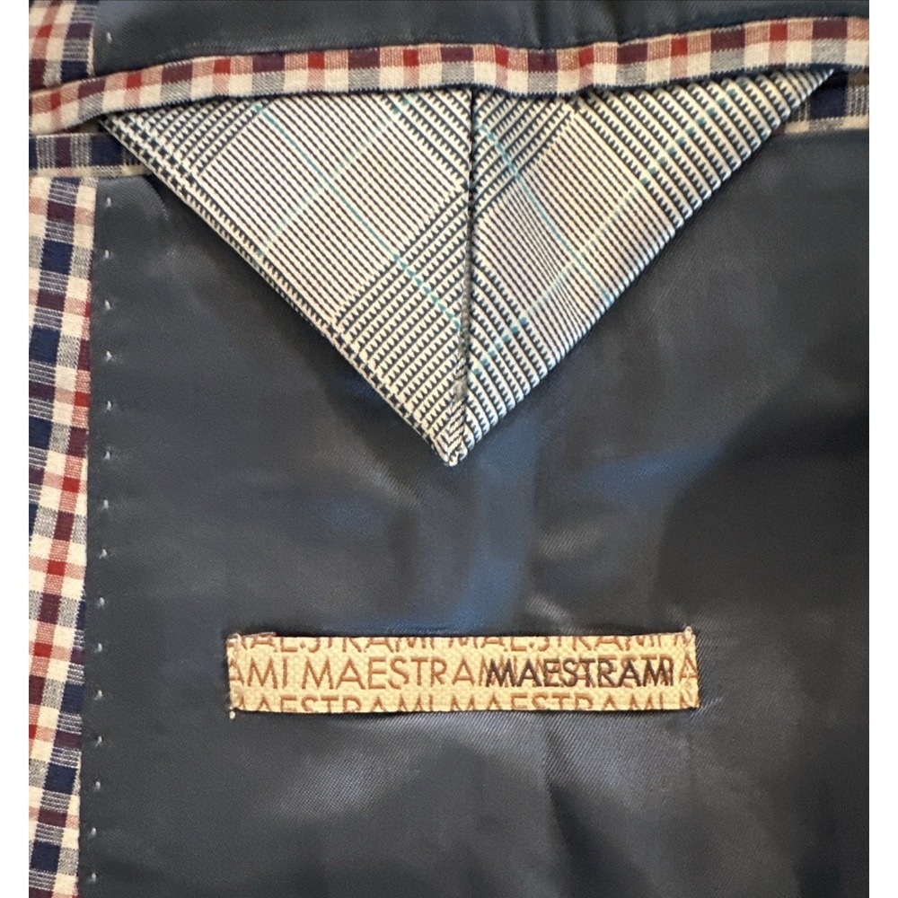 Maestrami Made in Italy Blazer – Men's EU 50 (US 40) – Cotton, Check pattern‎ - Picture 5 of 12